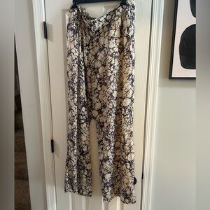 Abstract Patterned Wide-Leg Pants